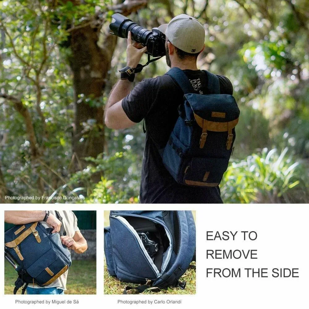 K&F Concept Camera Backpack Waterproof Photography Travel Bag for DSLR Camera